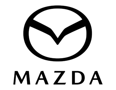 mazda logo vertical black carré